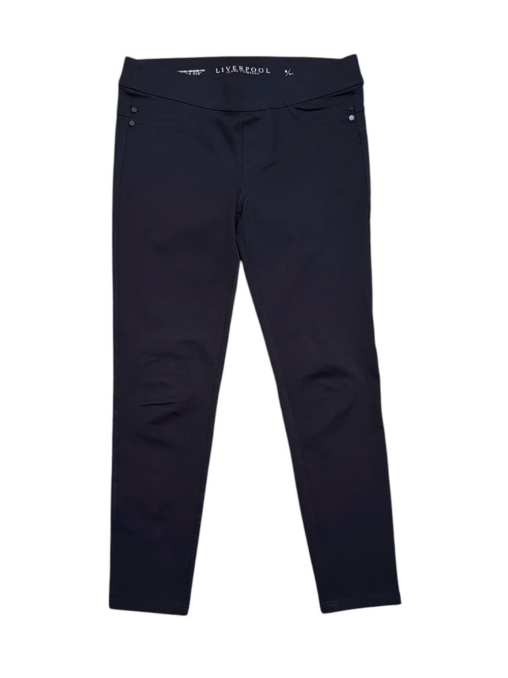 Liverpool Black Stretch Pull On Ankle Jeggings Size 4